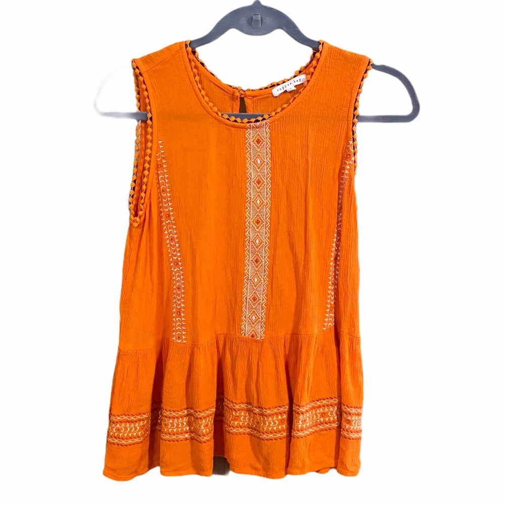 COPPER KEY Aztec Print Lightweight Tank Top